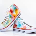 Zapatillas con pintura textil