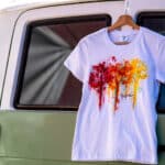 Ejemplo de camiseta con pintura textil