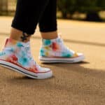 Zapatillas con pintura textil