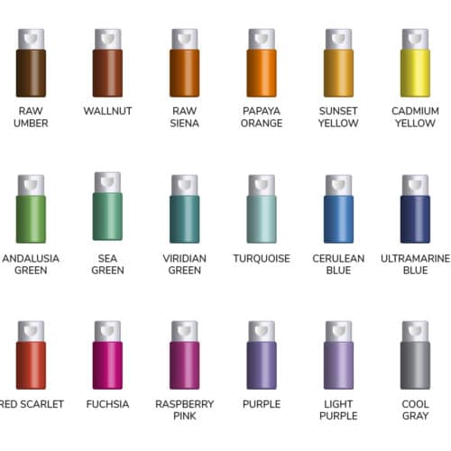 Fabric Paint set 24 colours 30 ml