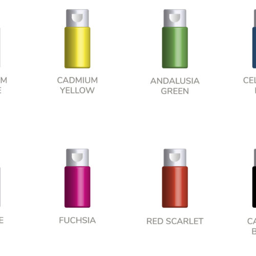 Set de 8 colores para tela
