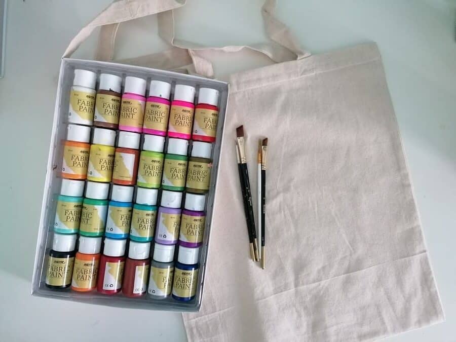 material para pintar un tote bag